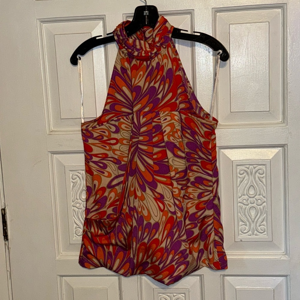New York & Company Women’s Sleeveless Halter Neck Top Size Medium